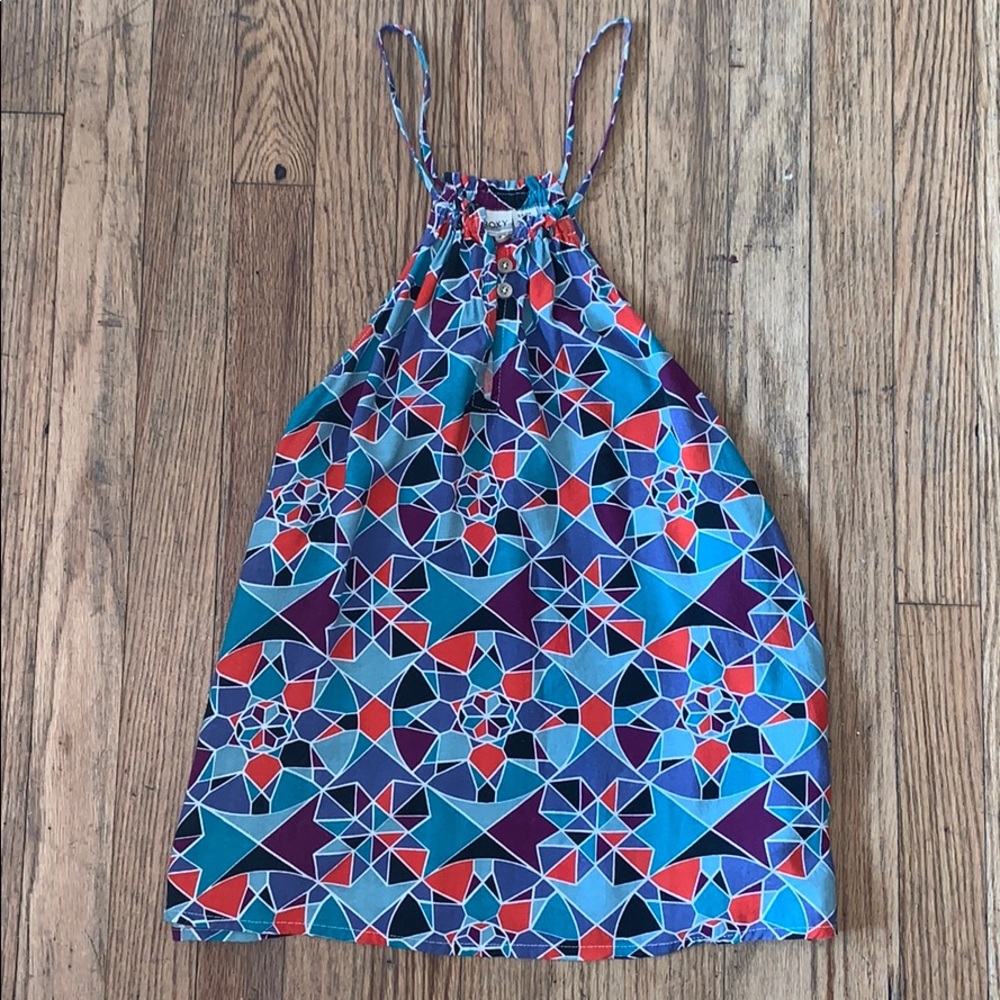 Roxy Geometric High Cut Tank with Button Closure